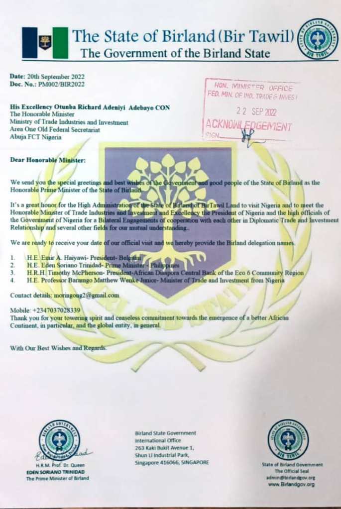 Seal of Nigeria Ministry of Foreign Affairs